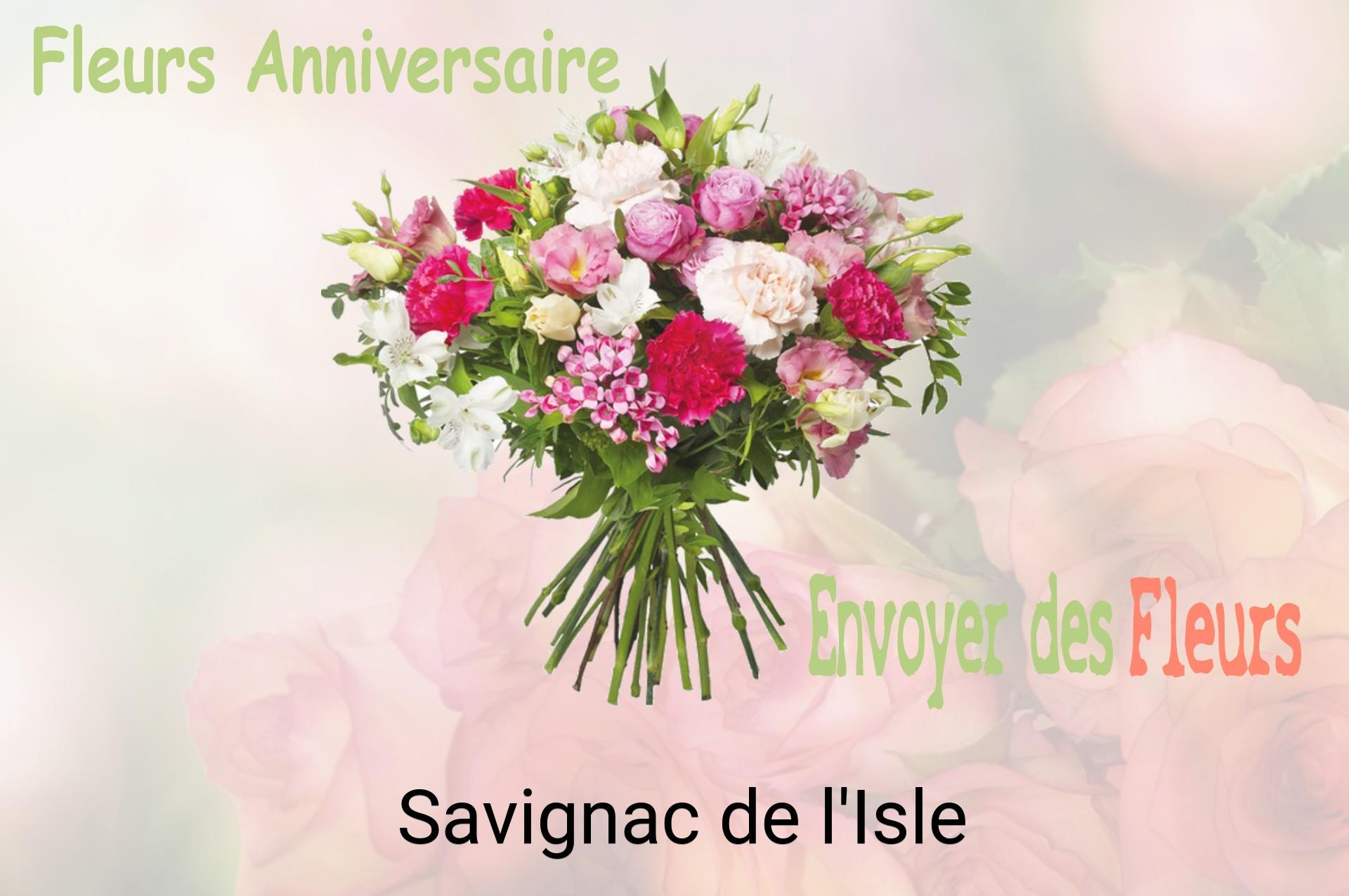 Bouquet de fleurs d’anniversaire livré à Savignac-de-l'Isle