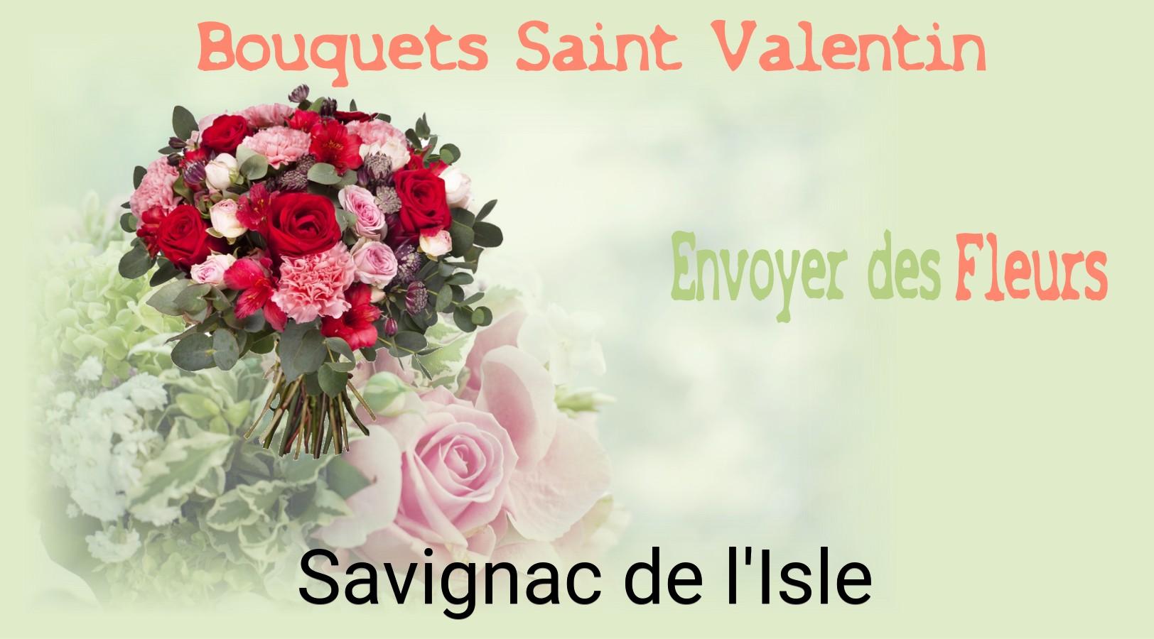 Roses de Saint-Valentin livrées à Savignac-de-l'Isle